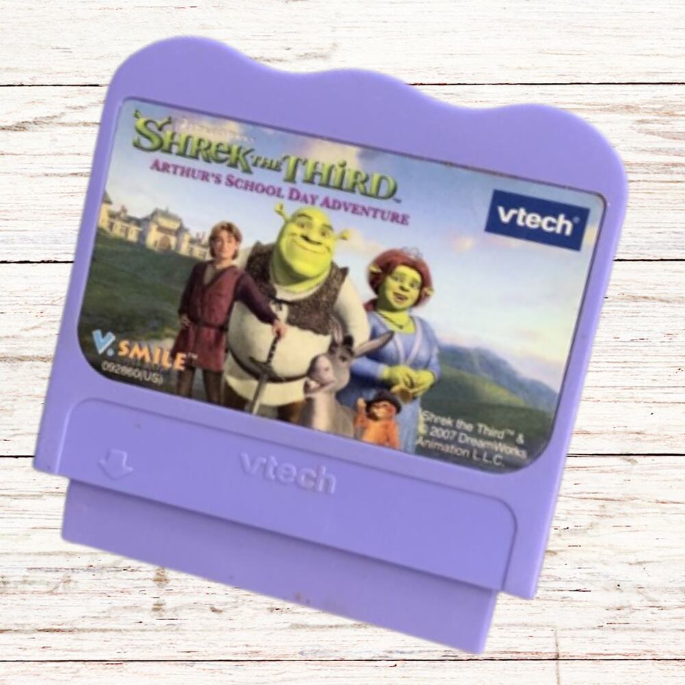 VTech V.Smile Shrek The Third: Arthur's School Day Adventure Game Cartridge